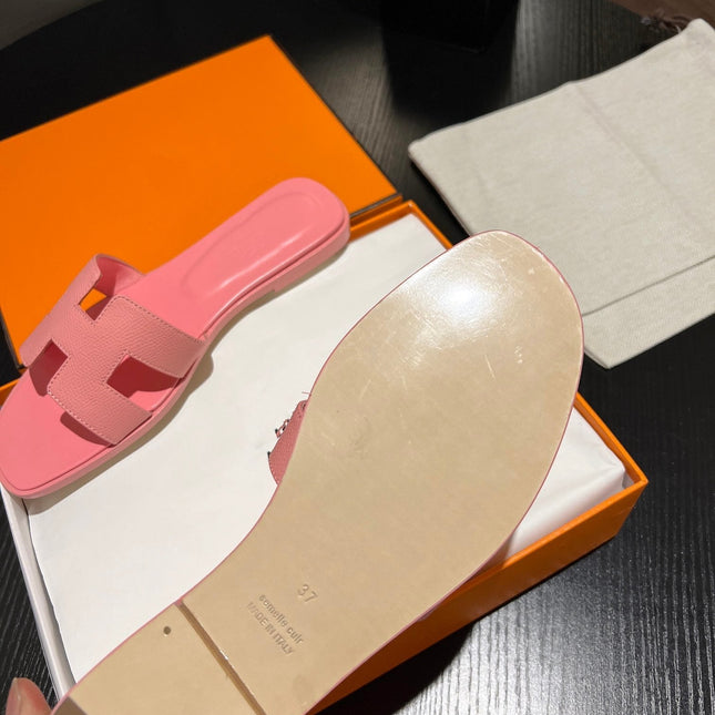 0RAN SANDAL Leather Rose