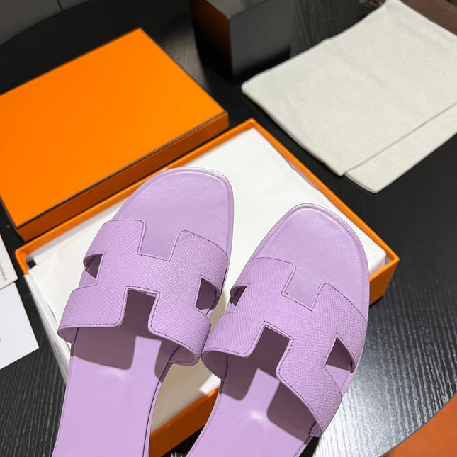 0RAN SANDAL Leather Lavender