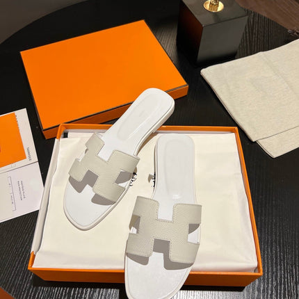 0RAN SANDAL Leather White