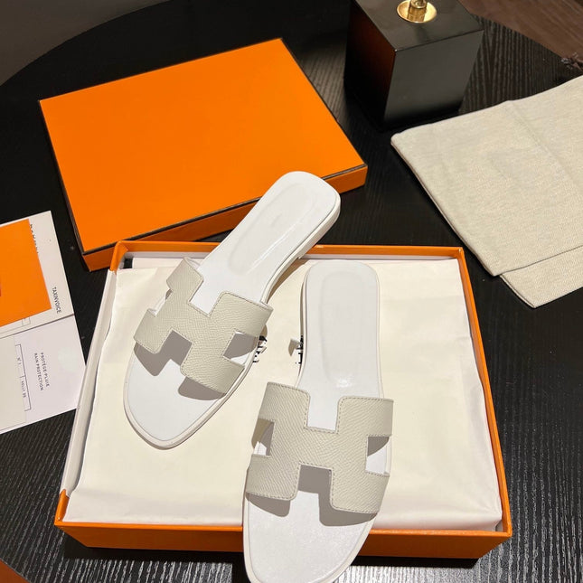 0RAN SANDAL Leather White