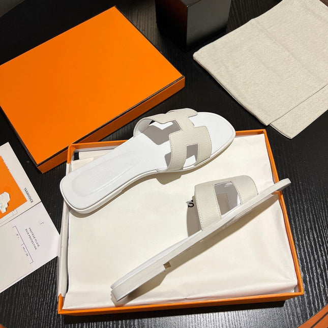 0RAN SANDAL Leather White