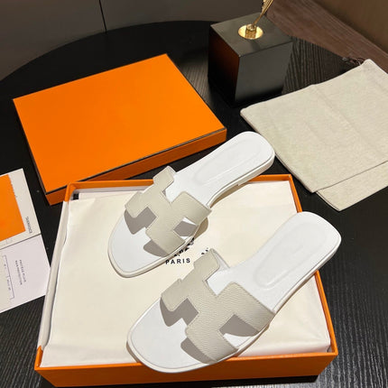 0RAN SANDAL Leather White