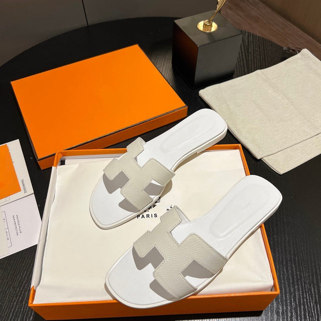 0RAN SANDAL Leather White