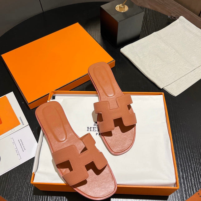 0RAN SANDAL Leather Carrot