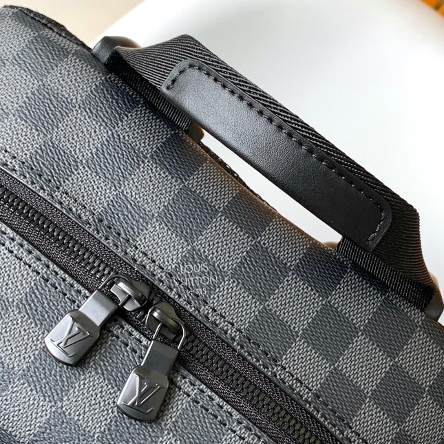 BACKPACK 41.5 IN BLACK MONOGRAM LAMBSKIN
