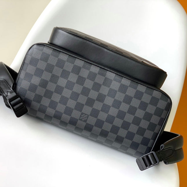 BACKPACK 41.5 IN BLACK MONOGRAM LAMBSKIN