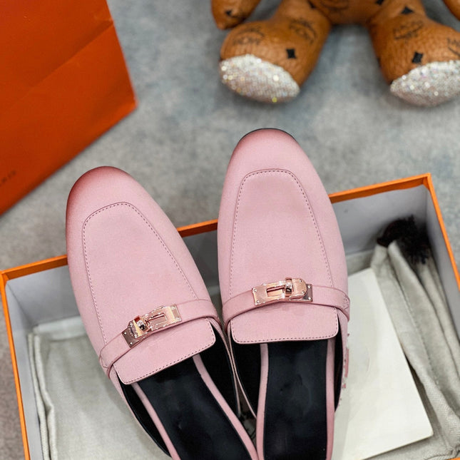0Z Mule Pink Silk Thick Cloth/Sheepskin