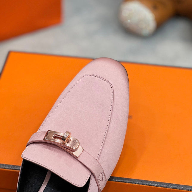 0Z Mule Pink Silk Thick Cloth/Sheepskin