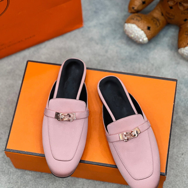 0Z Mule Pink Silk Thick Cloth/Sheepskin
