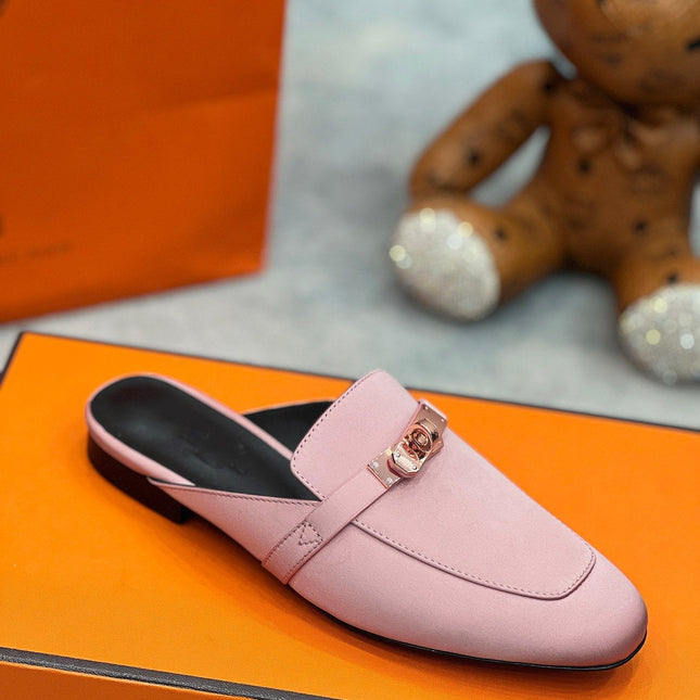 0Z Mule Pink Silk Thick Cloth/Sheepskin