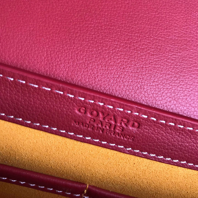 233 BAG 25 IN CLASSIC RED CALFKIN AND GOYARDINE CANVAS