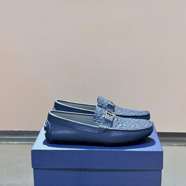 CD ODÉON LOAFER COBALT CALFSKIN