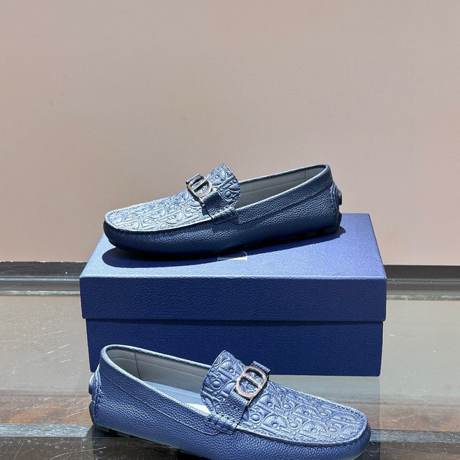 CD ODÉON LOAFER COBALT CALFSKIN