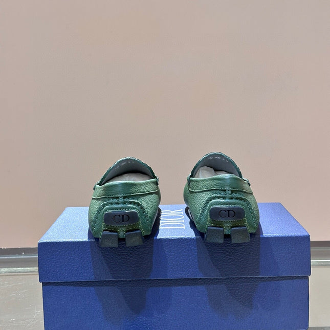 CD ODÉON LOAFER DARK GREEN CALFSKIN