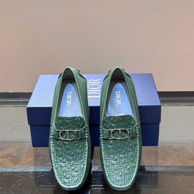 CD ODÉON LOAFER DARK GREEN CALFSKIN