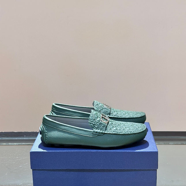CD ODÉON LOAFER DARK GREEN CALFSKIN