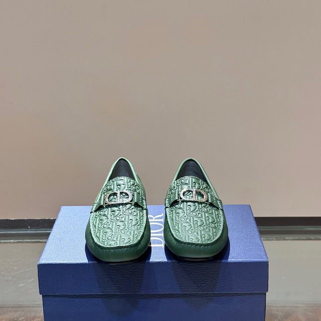 CD ODÉON LOAFER DARK GREEN CALFSKIN