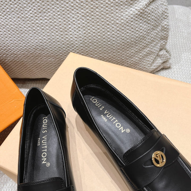 SOHO FLAT LOAFER IN BLACK CALFSKIN