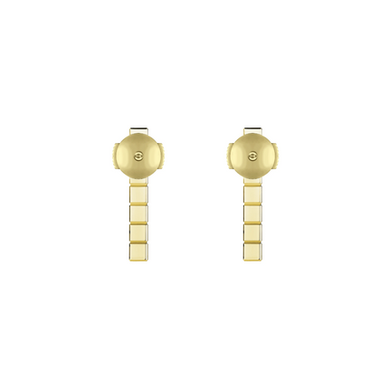 ICE CUBE GOLD EARRINGS