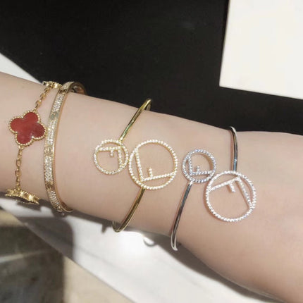 DOUBLE F GOLD DIAMOND BRACELET