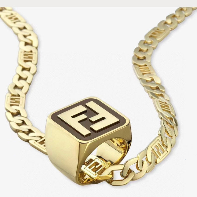 FOREVER FF GOLD NECKLACE