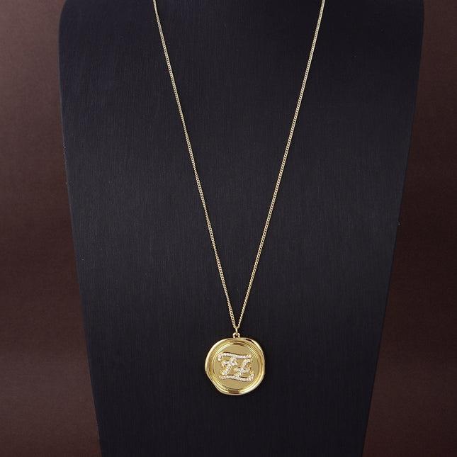 FF NECKLACE GOLD DIAMOND