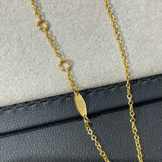 ROSE DES VENTS 3 MOTIF GOLD MOP NECKLACE