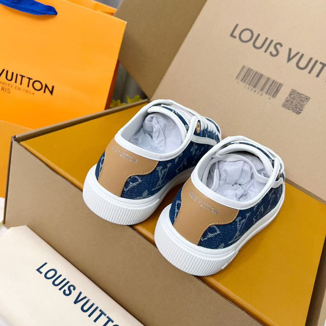 LV LAGOON SNEAKER IN DENIM BLUE MONOGRAM