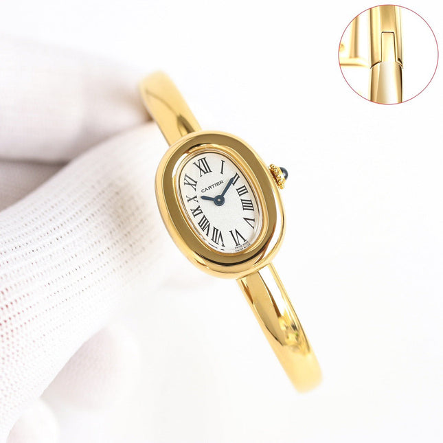 BAIGNOIRE WATCH GOLD CASE QUARTZ 0044