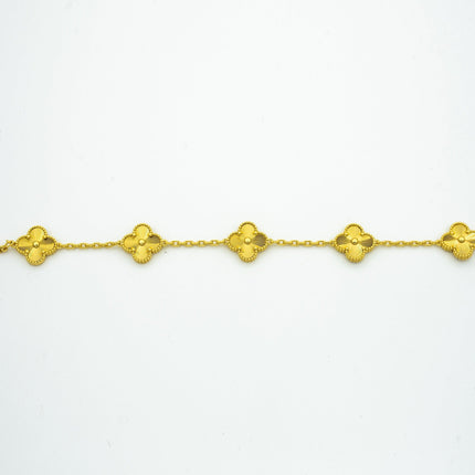 CLOVER GOLD BRACELET 5 MOTIF