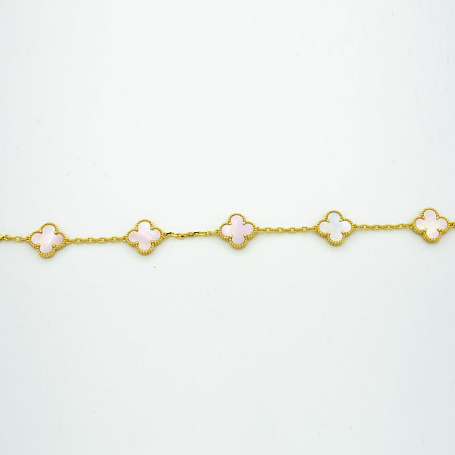 CLOVER BRACELET 5 MOTIF MOP