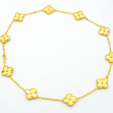 VINTAGE NECKLACE 10 MOTIFS GOLD