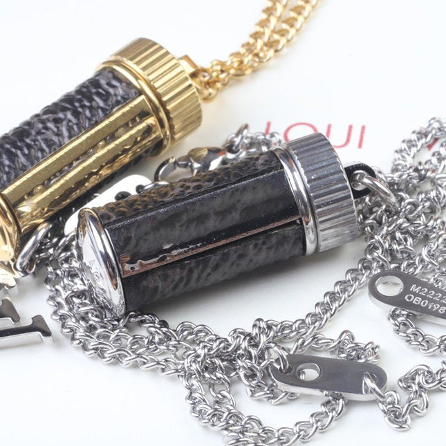 MONOGRAM ECLIPSE CANVAS CHARMS NECKLACE