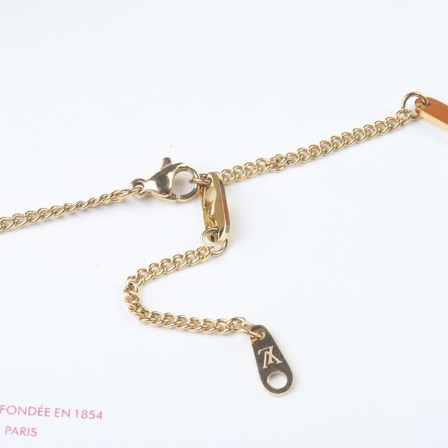 MONOGRAM ECLIPSE CANVAS CHARMS NECKLACE