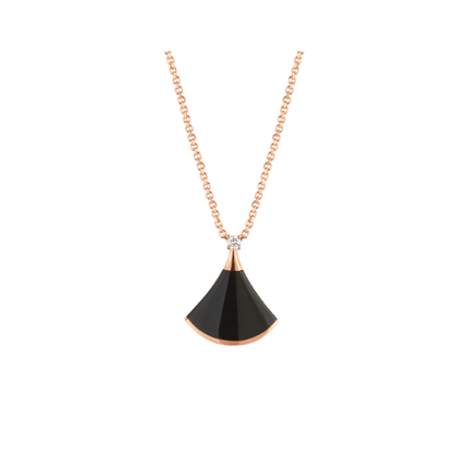 DREAM NECKLACE ONYX 1 DIAMOND
