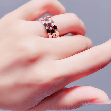 BEE LOVE RING PINK GOLD DIAMOND