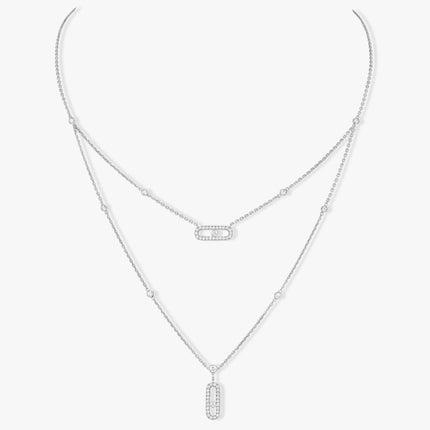 MOVE 2 ROW DIAMOND NECKLACE