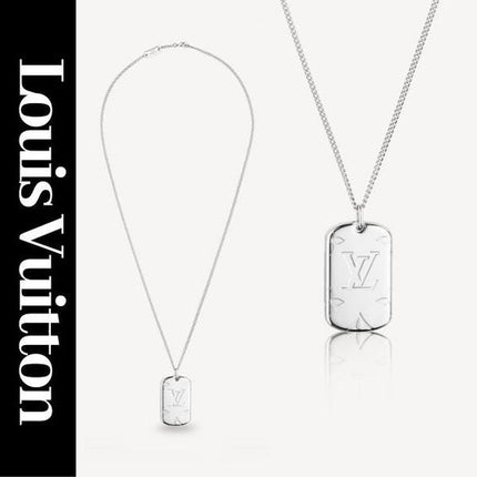 MONOGRAM LOCKET NECKLACE DOG TAG