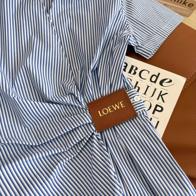 STRIPED POLO DRESS 25S IN COTTON 265762