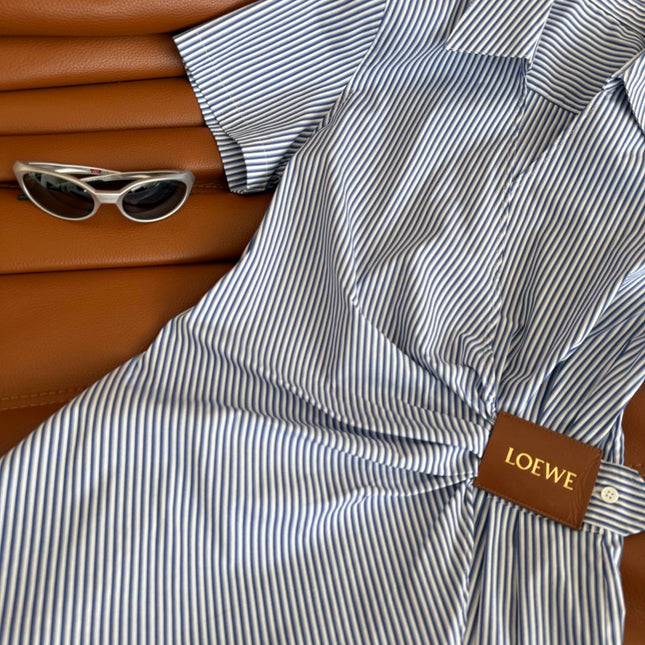 STRIPED POLO DRESS 25S IN COTTON 265762