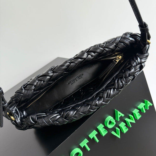 KELIMERO CHA-CHA CLUTCH 28.5 IN BLACK LAMBSKIN