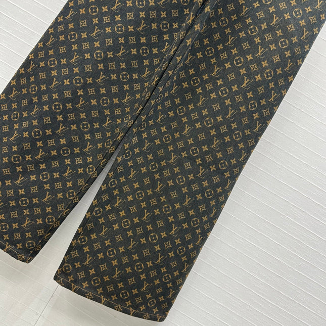 LV DENIM PANTS WITH LOGO 264395