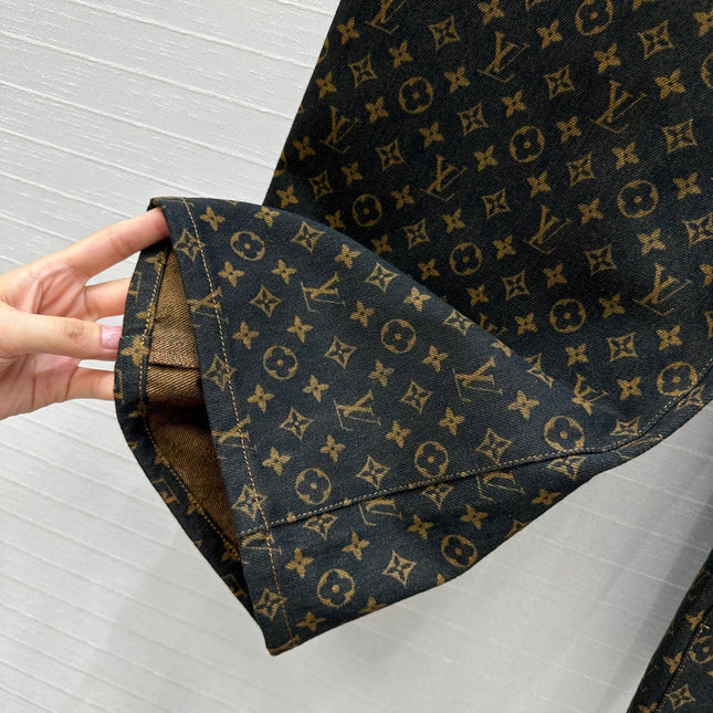 LV DENIM PANTS WITH LOGO 264395