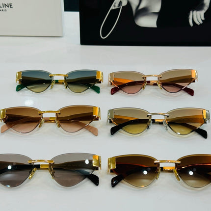 CAT EYE SUNGLASSES CL42122U IN METAL