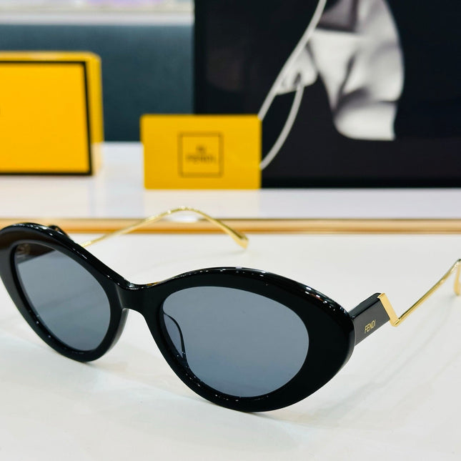 FF DIAMONDS CAT-EYE FRAME SUNGLASSES E3019 IN ACETATE