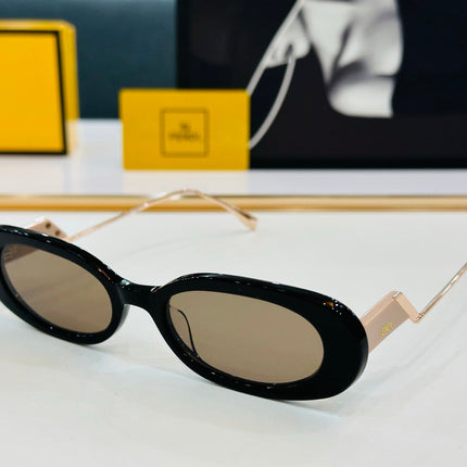 FF DIAMONDS OVAL FRAME SUNGLASSES E3018 IN ACETATE
