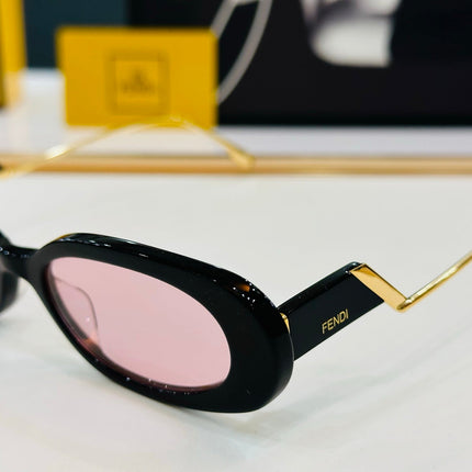 FF DIAMONDS OVAL FRAME SUNGLASSES E3018 IN ACETATE