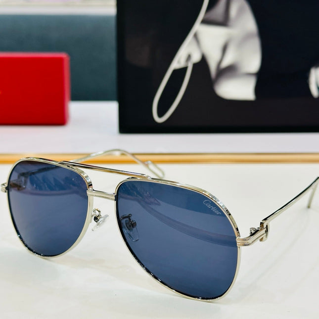 C DE AVIATOR FRAME SUNGLASSES CT0110S IN METAL