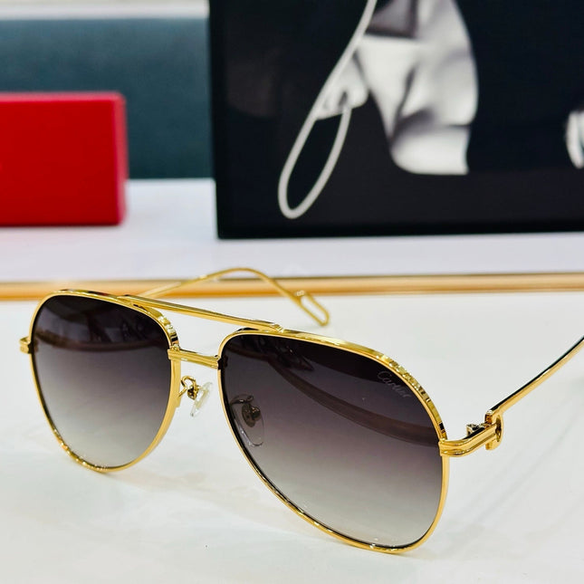 C DE AVIATOR FRAME SUNGLASSES CT0110S IN METAL