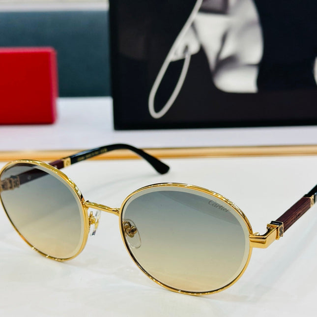 PREMIÈRE ROUND FRAME SUNGLASSES CT0490S IN METAL